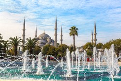 Isztambul – a híres Kék Mecset hat minaretjével
