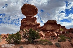 a Balanced Rock kilátó az Arches Nemzeti Parkban