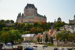a Frontenac kastélyhotel Québec óvárosa felett