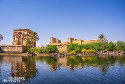 Philae temploma a Nílus partján