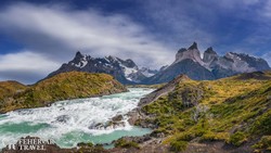 panoráma a Torres del Paine Nemzeti Parkban