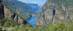 útban a Sogne-fjord felé