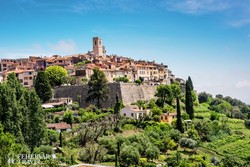 a hegyre épült Saint-Paul-de-Vence