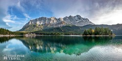 tengerszem a Zugspitze lábánál: az Eibsee