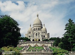 a Sacré Coeur bazilika a Montmartre-on