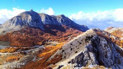Lovćen-hegység – ősz a magasban