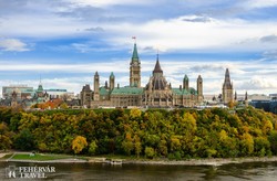 a Kanadai Parlament épülete Ottawában