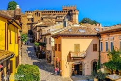 Gradara óvárosa – részlet