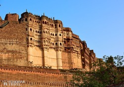 a Jodhpur fölé magasodó Mehrangarh várkastély
